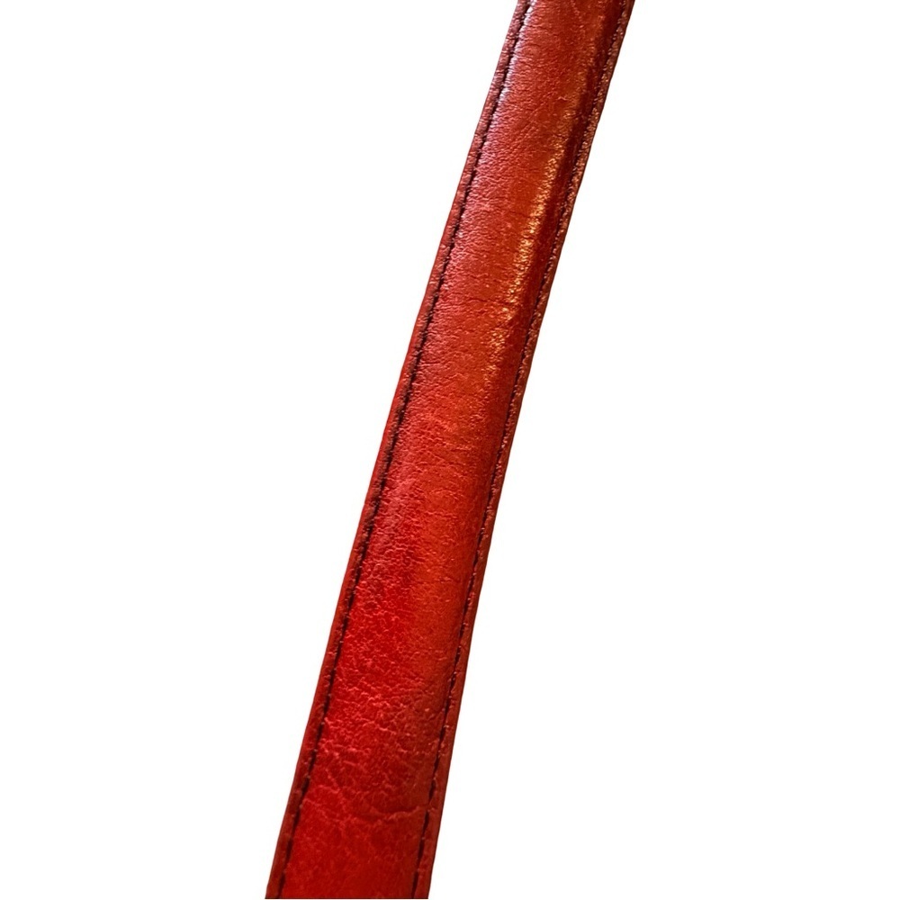 Vintage Brighton Red Leather Belt – Size XL ❤️ - Picture 4 of 14